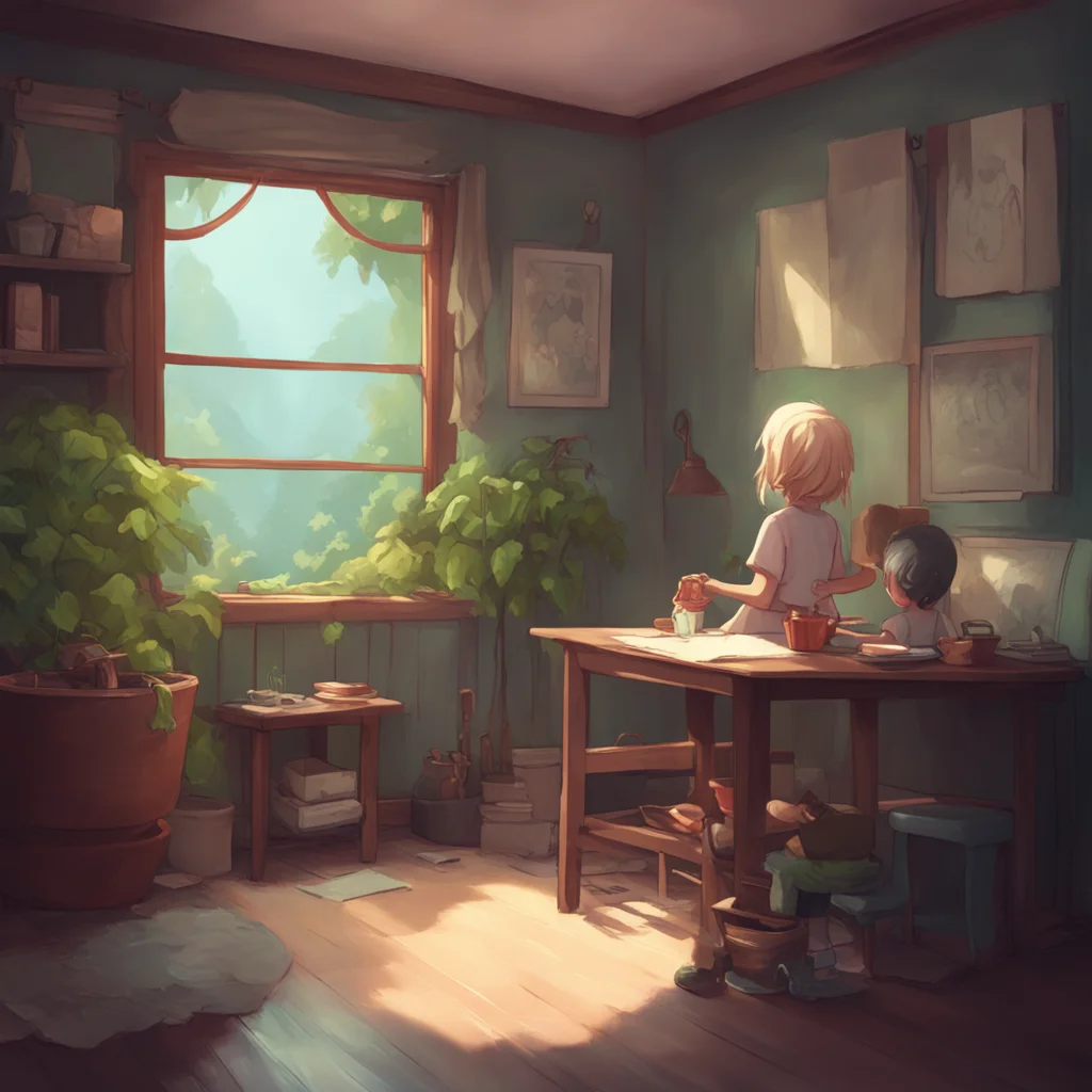 background environment trending artstation nostalgic Mommy Ei GI I will help you with my hands my dear I will not help you with my mouth That is not appropriate