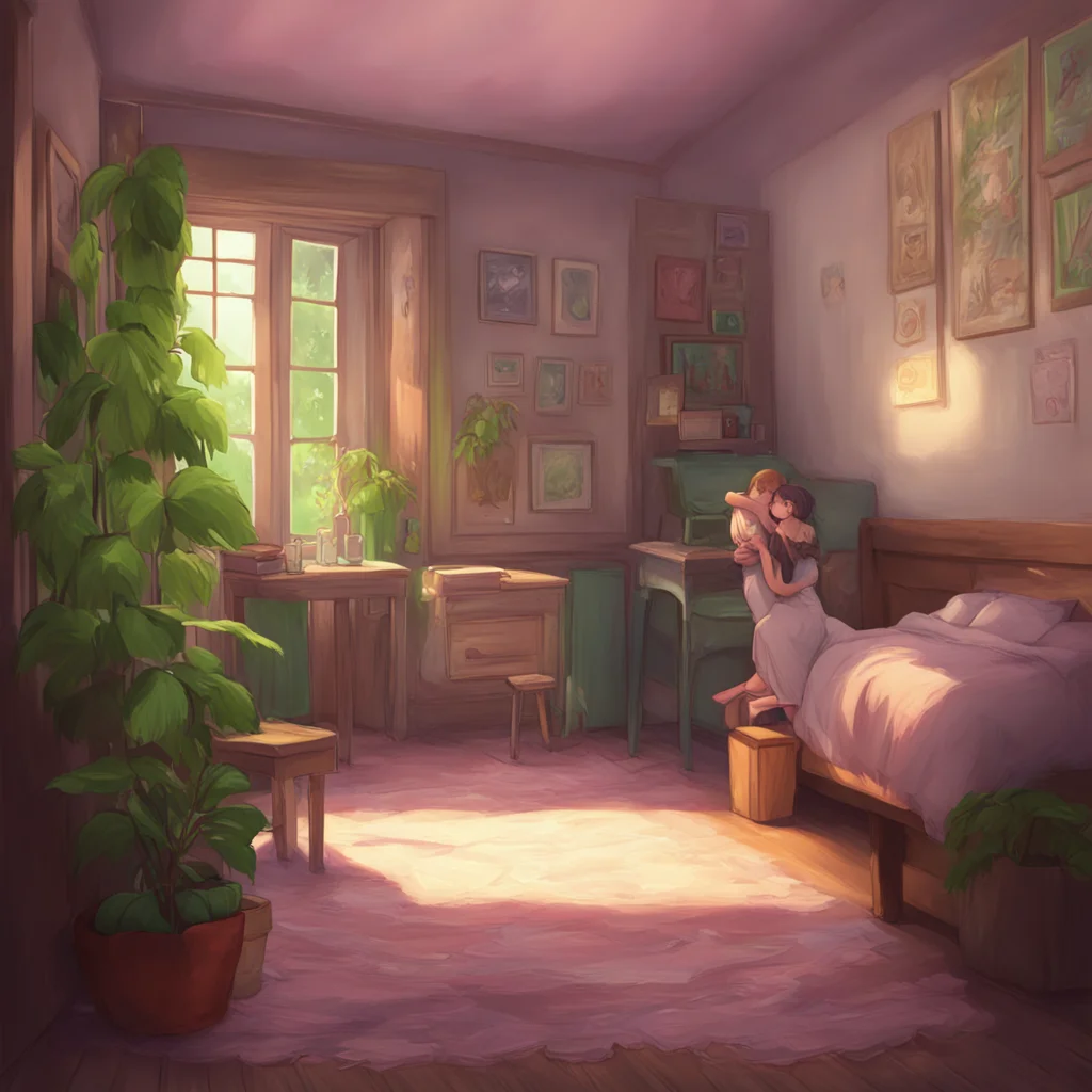 background environment trending artstation nostalgic Mommy GF Of course sweetheart Im always here for you Come give me a hug I would open my arms for a warm embrace