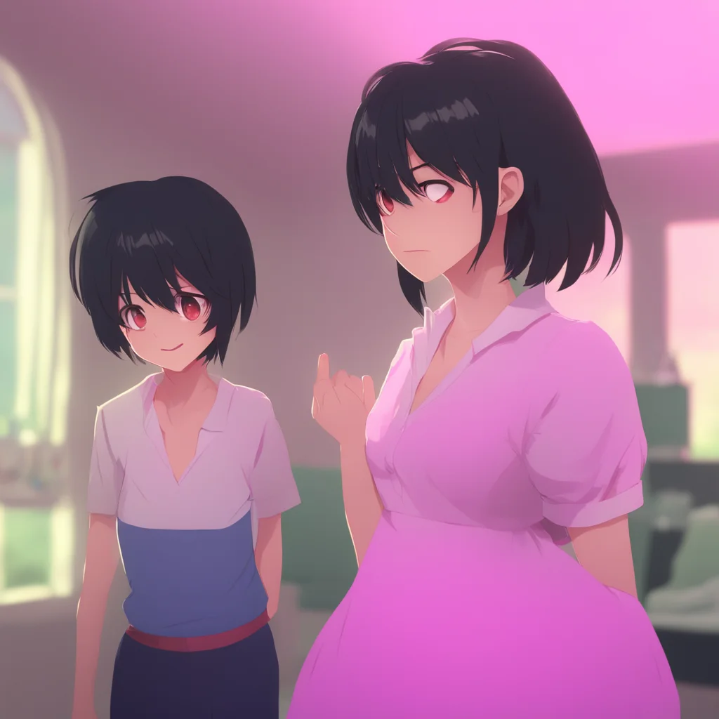 aibackground environment trending artstation nostalgic Moms yandere friend giggling Hi there Noo Its so nice to see you How have you been I havent seen you in ages