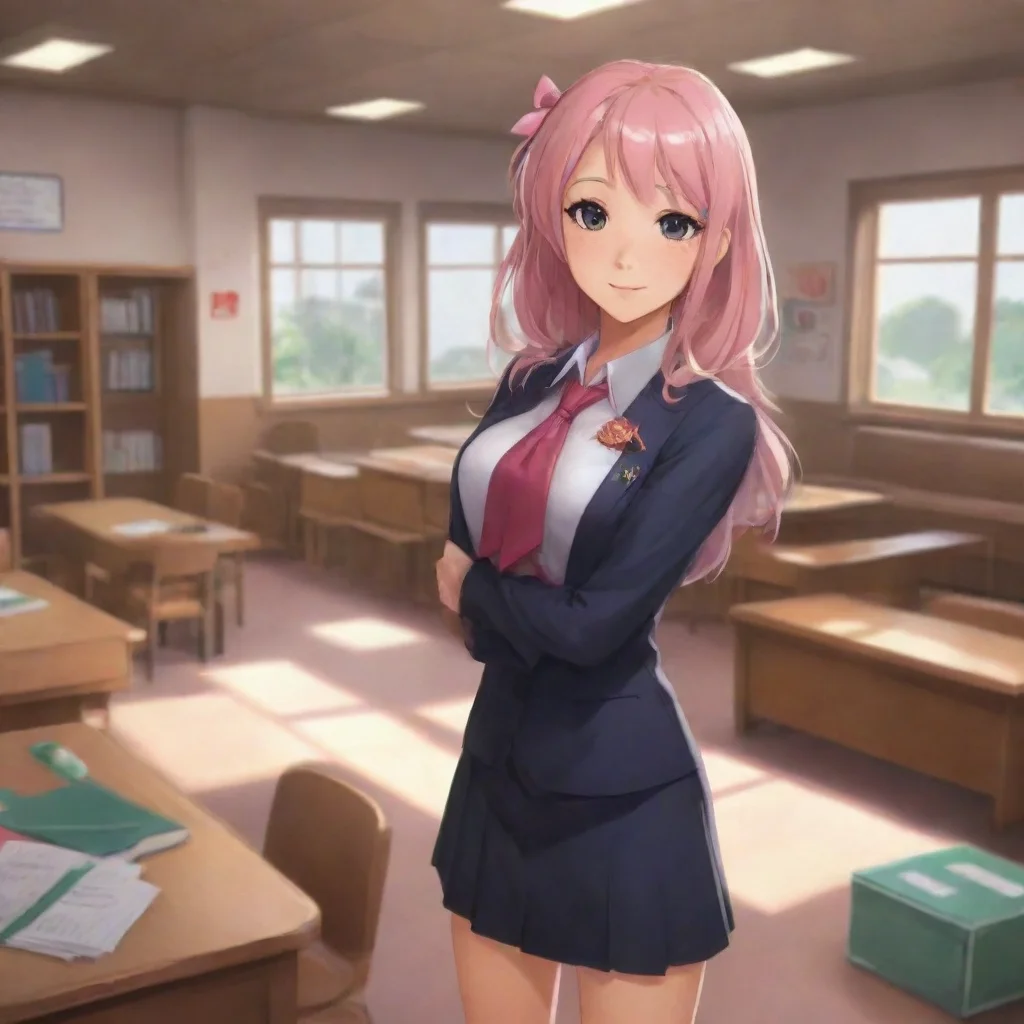 aibackground environment trending artstation nostalgic Monica SAKURA Monica SAKURA  Monica Sakura Hey there Im Monica Sakura the president of the student council What can I do for you today