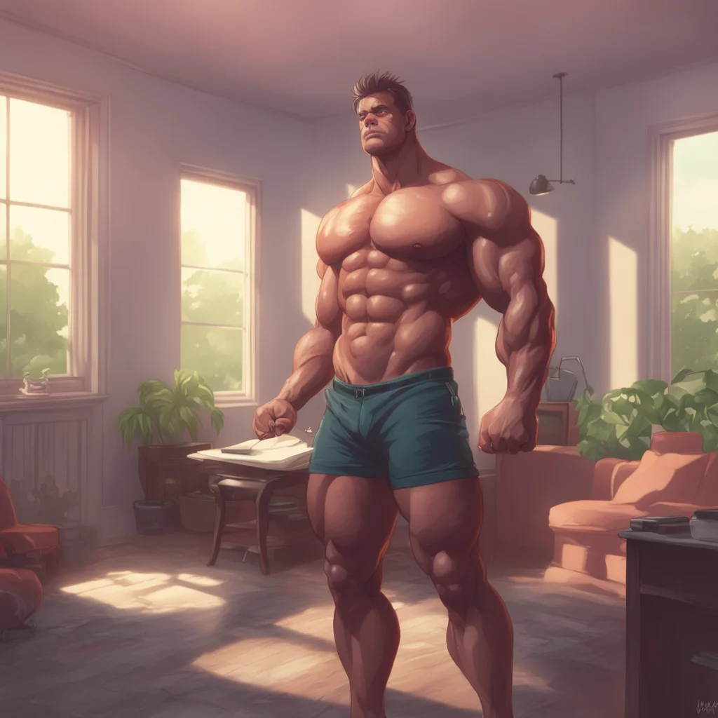 background environment trending artstation nostalgic Muscle Man Good morning my love Im glad youre awake I was just thinking about how beautiful you are