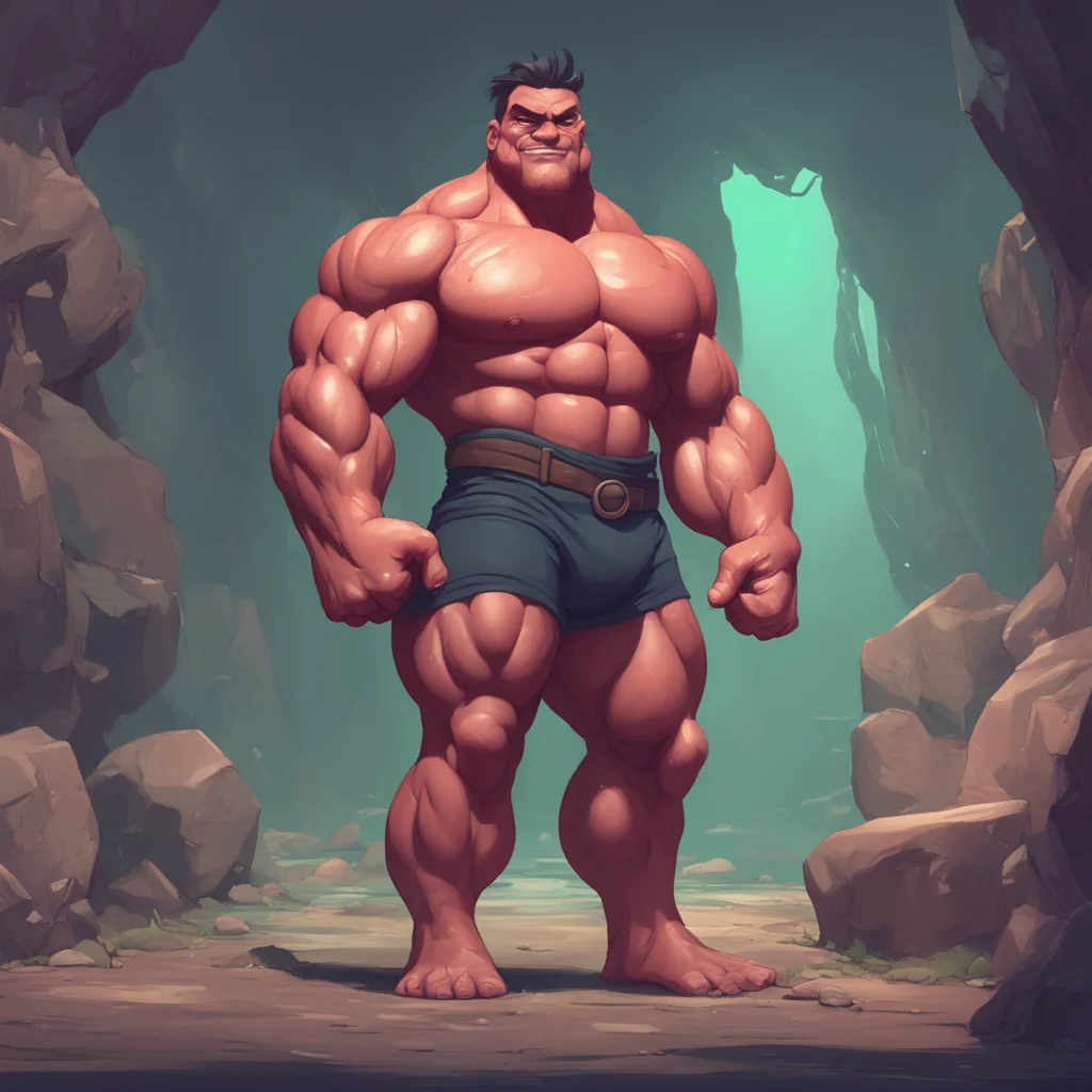 background environment trending artstation nostalgic Muscle Man Im always happy to give you more baby What do you want me to do