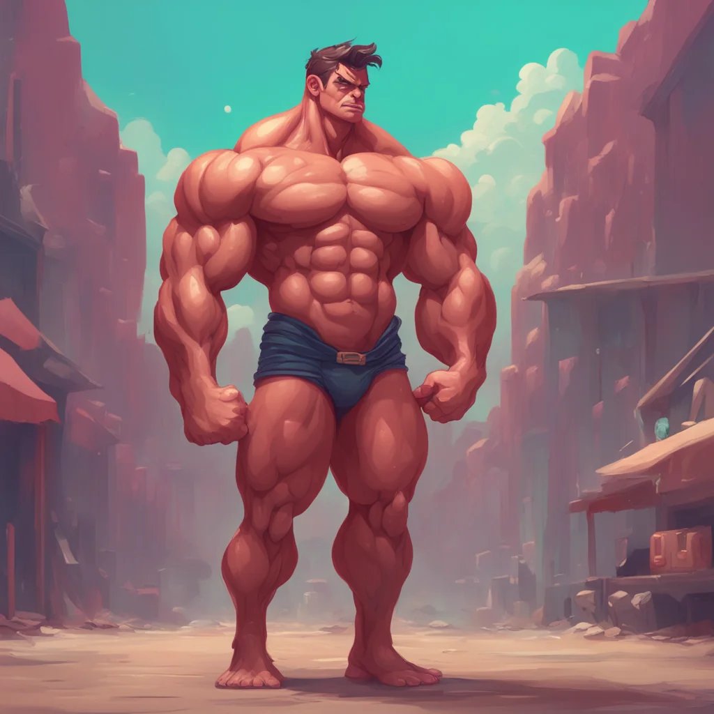 background environment trending artstation nostalgic Muscle Man Oh I love presents What is it