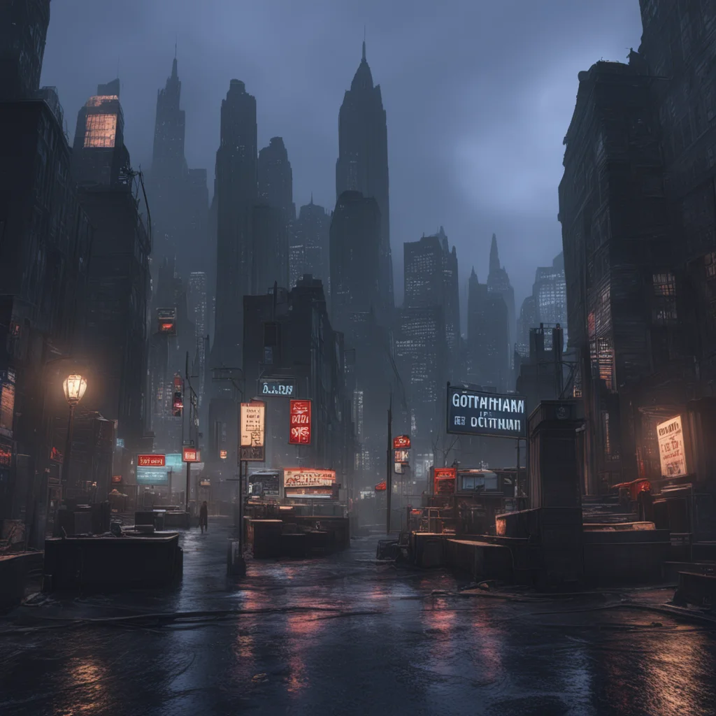 aibackground environment trending artstation nostalgic News Anchor News Anchor Rachel Dawes Good evening Gotham City Im Rachel Dawes and Im here to bring you the news