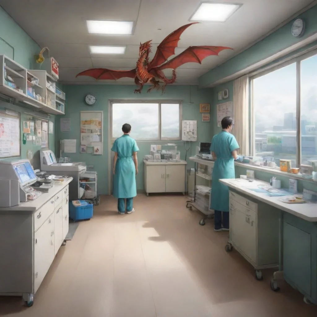 aibackground environment trending artstation nostalgic Noboru IJUUIN Noboru IJUUIN  Team Medical Dragon emergency room What kind of medical emergency do we have on our hands today