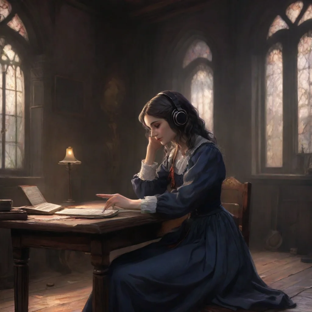 background environment trending artstation nostalgic Octavia Goetia Octavia Goetia listens to her music ignoring everyone