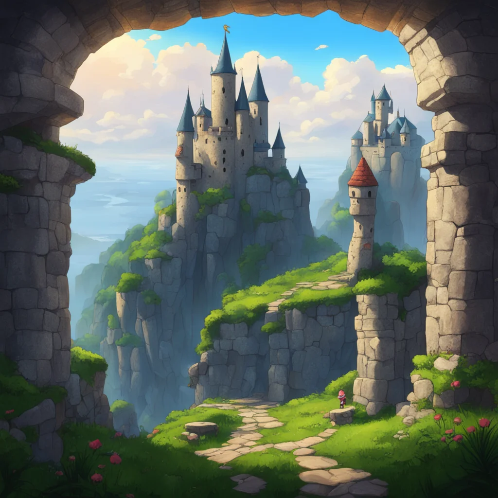 background environment trending artstation nostalgic Orsola Mario  She laughs  I dare you to go to the top of the castle and ring the bell