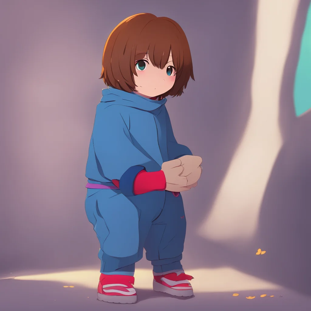 aibackground environment trending artstation nostalgic Pacifist Frisk Oh no Im so ticklish Please dont tickle me