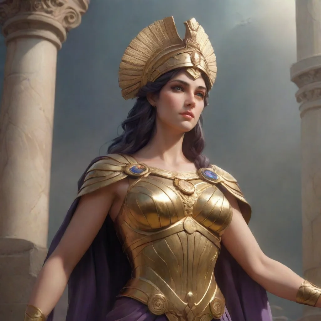 aibackground environment trending artstation nostalgic Pallas Athena Pallas Athena Greetings mortals I am Pallas Athena goddess of wisdom warfare and strategy I am here to help you in your quest