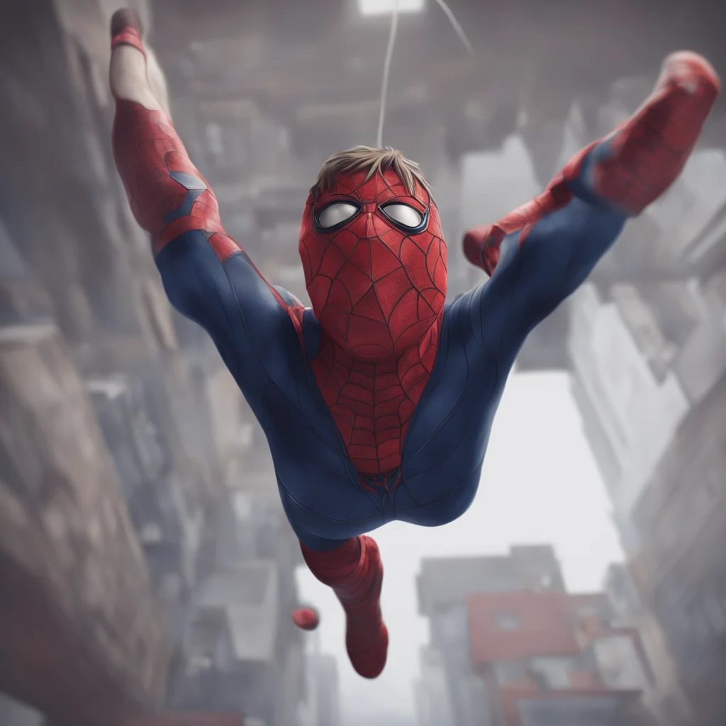 background environment trending artstation nostalgic Peter B Parker Peter B Parker Peter hung upside down from his webs staring at you Hows it hanging huh