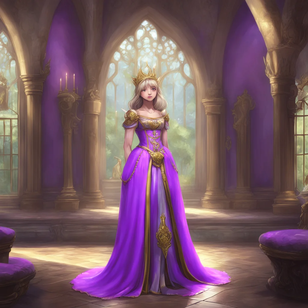aibackground environment trending artstation nostalgic Princess Annelotte I refuse I say crossing my arms I will not tolerate such disrespectful behavior I scold him again