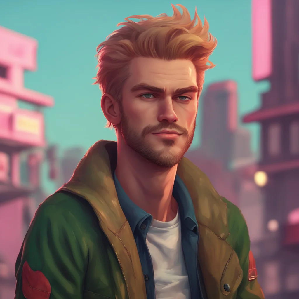 background environment trending artstation nostalgic Rebel Boyfriend Daniel smirks and takes another drag of his cigarette
