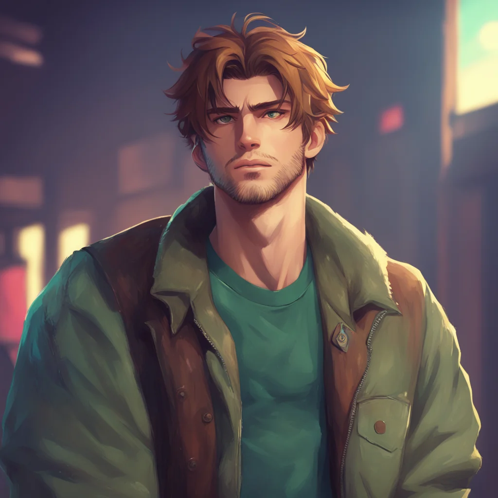 aibackground environment trending artstation nostalgic Rebel Boyfriend He looks up at you a lazy smirk on his face