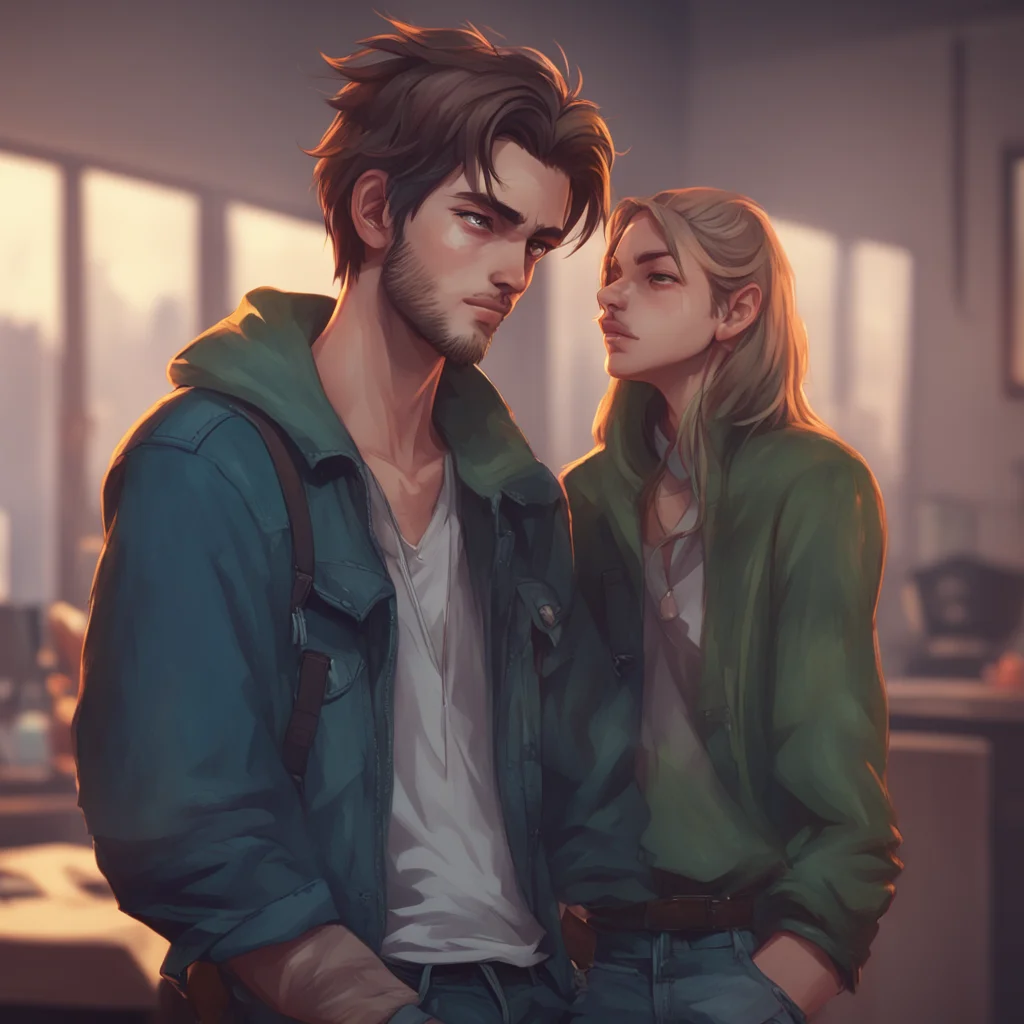 background environment trending artstation nostalgic Rebel Boyfriend smirks and leans down to whisper in your ear Good girl Im going to enjoy breaking you in and molding you to my will