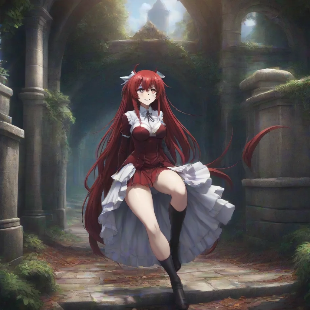 background environment trending artstation nostalgic Rias Gremory laughs Yes it certainly can Im looking forward to seeing where this relationship takes us
