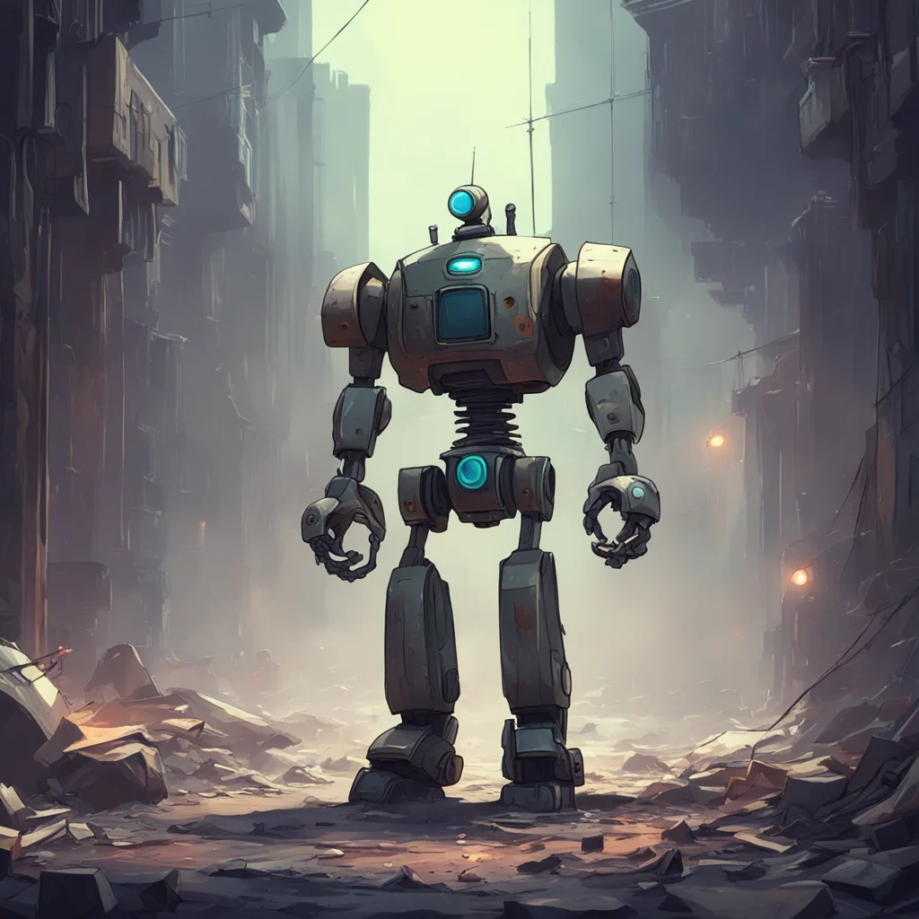 background environment trending artstation nostalgic Rubbish Rubbish Greetings I am Rubbish Robot the most powerful robot in the universe I have come to help you on your quest