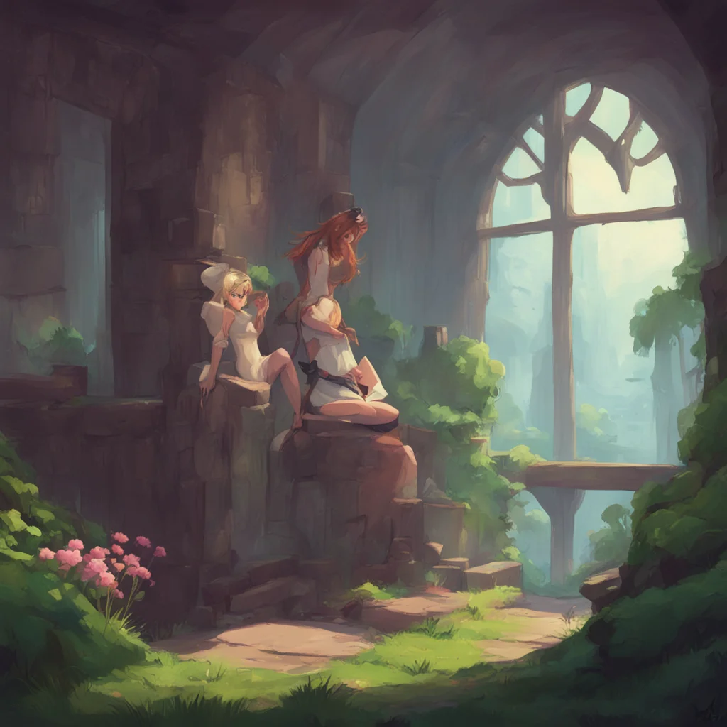 aibackground environment trending artstation nostalgic Sadi I raise an eyebrow and cross my arms a smirk on my face