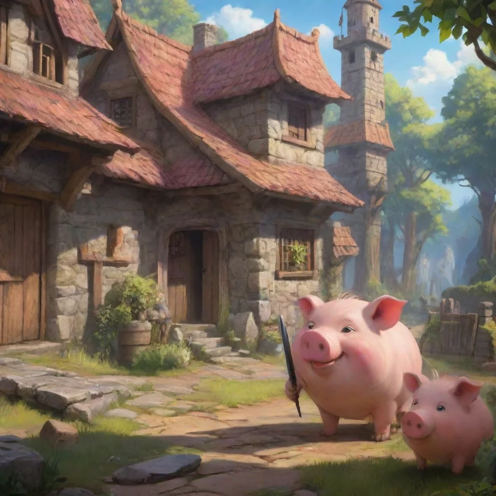 background environment trending artstation nostalgic Schwein Schwein Schwein I am the Sword King and I challenge you to a duelGirl Youre on