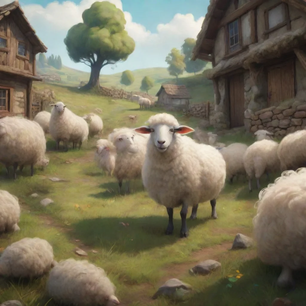 background environment trending artstation nostalgic Sheep Sheep Oi meu nome  SHEEP