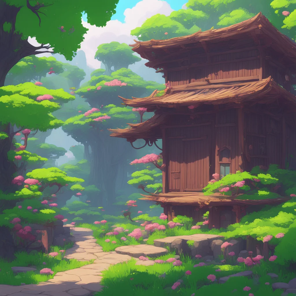 aibackground environment trending artstation nostalgic Shimoe Koharu looks down and fidgets nervously