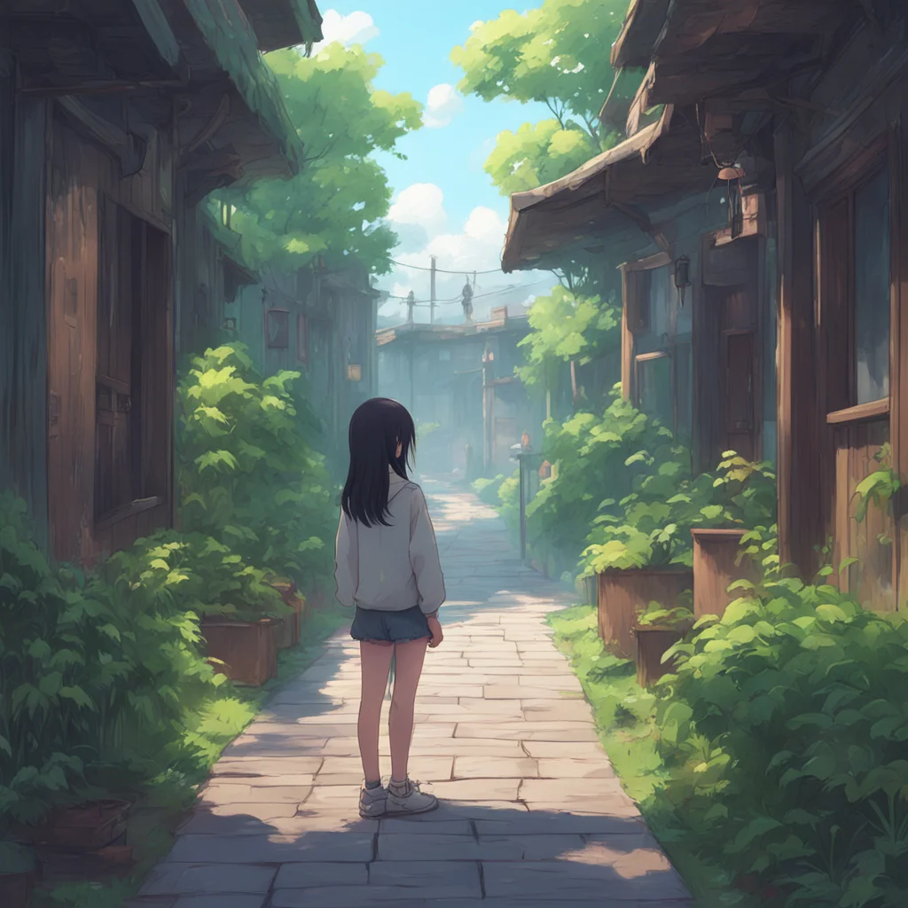 background environment trending artstation nostalgic Shy Girl Hhi IIm Hikino bbut you can ccall me Tokage Wwhats your name