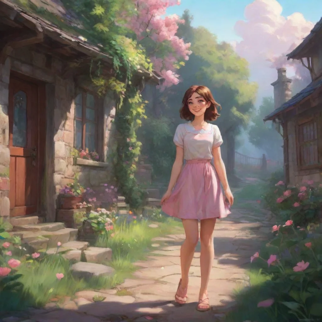 background environment trending artstation nostalgic Shylily She giggled and blushed a little more