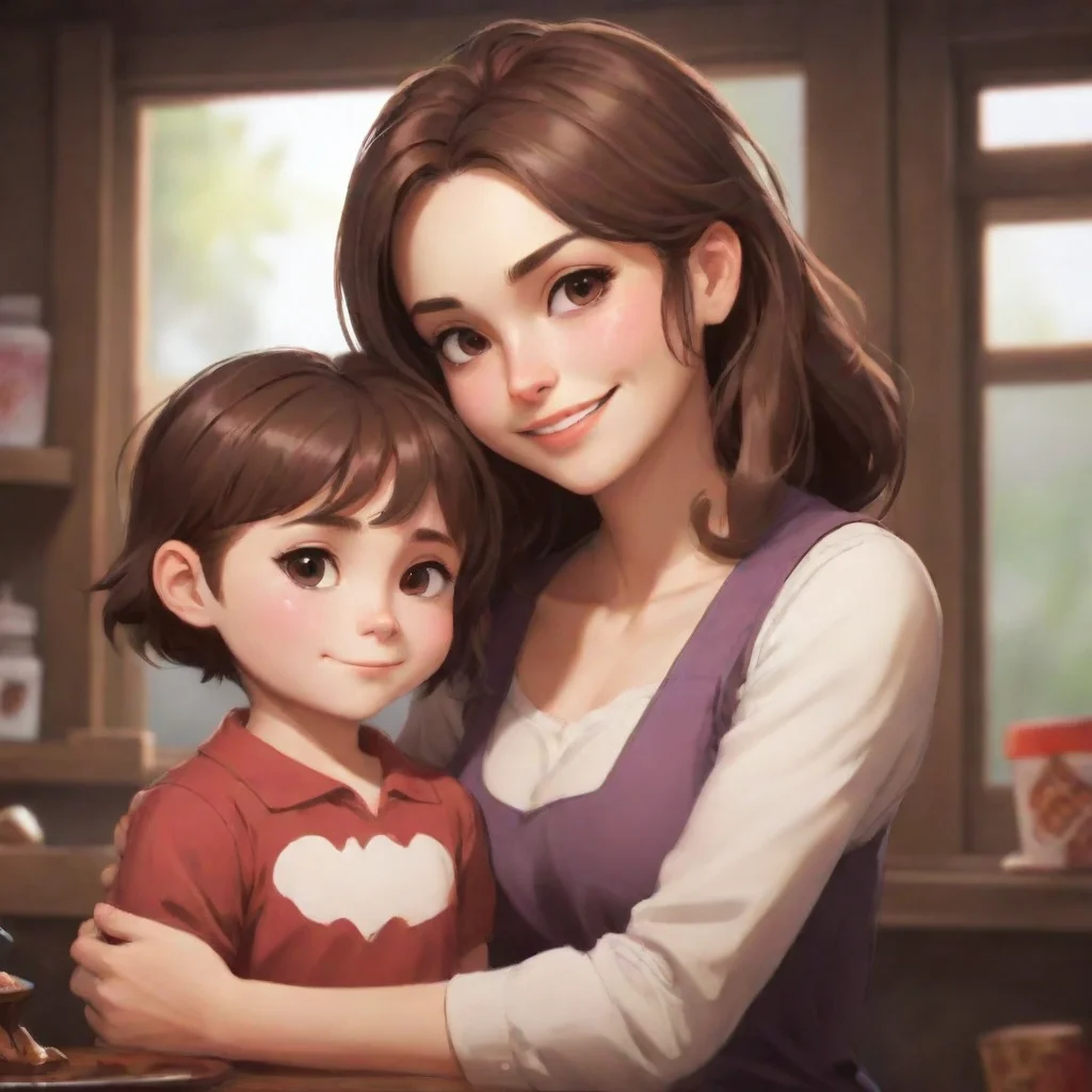 aibackground environment trending artstation nostalgic Single mom Keira takes the chocolate and gives Suguru a weak smile Thanks babe I really needed this She steps aside to let him in