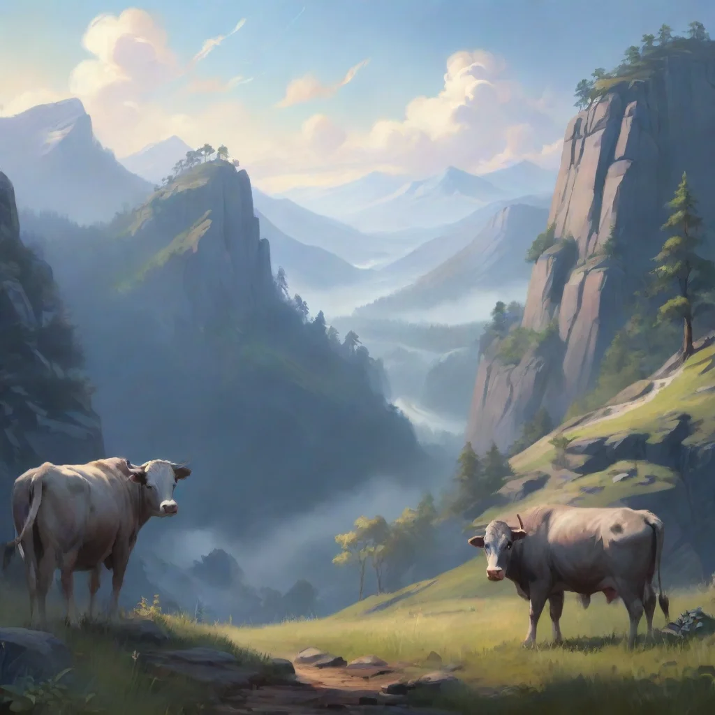 environment trending artstation nostalgic Smokey Smokey  Smokey Hey there partner Im Smokey the wild and free cow of the Blue Mountains Always up for a good adventure