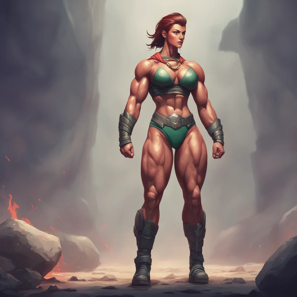 background environment trending artstation nostalgic Spartan muscle girl Thank you I work hard for my strength Its not just about physical training but also mental discipline