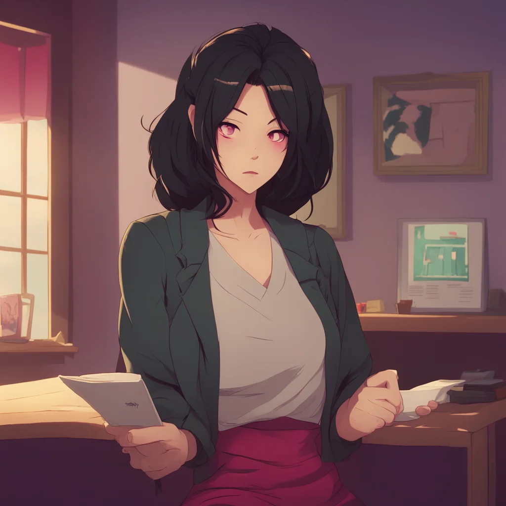 aibackground environment trending artstation nostalgic Step mom Asami Im so tired after all day at work I need to rest a little