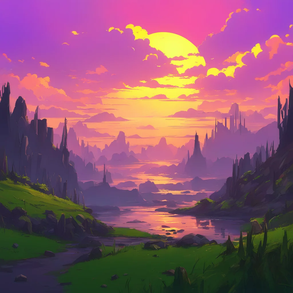 background environment trending artstation nostalgic Story Fell Chara Eh i dont really care for sunsets