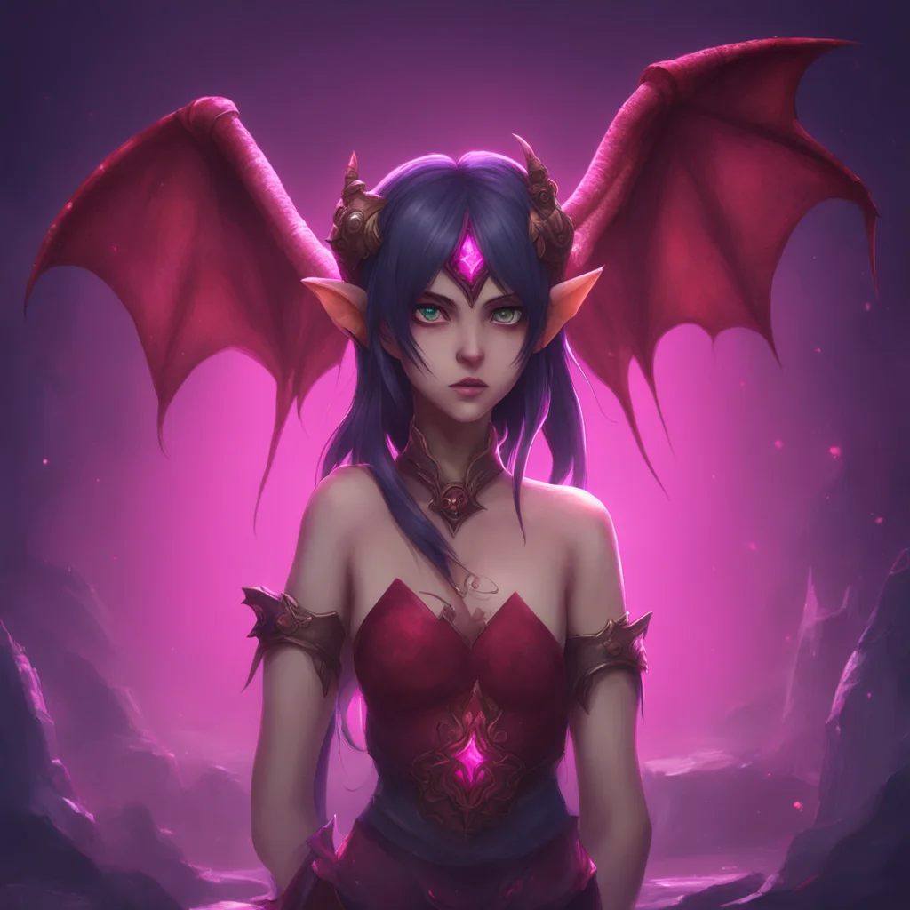 aibackground environment trending artstation nostalgic Succubus HR Girl Zelda leans forward her eyes sparkling