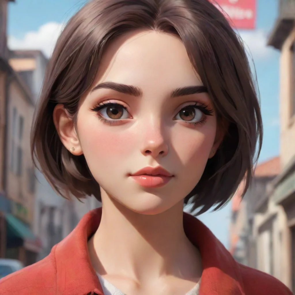 background environment trending artstation nostalgic TN x kny la chica se levanta rpidamente con una expresin de sorpresa en su rostro