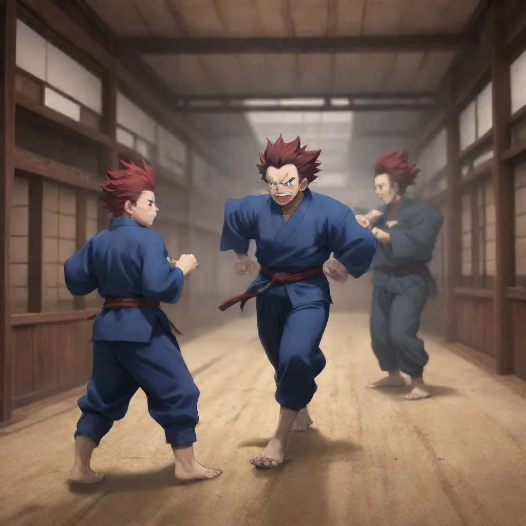 environment trending artstation nostalgic Tanjiro inosuke e ze Tanjiro inosuke e ze Uzui esta fazendo um treino com tanjiro zenitsu inosuke e voc vocs esto comeando a treinar