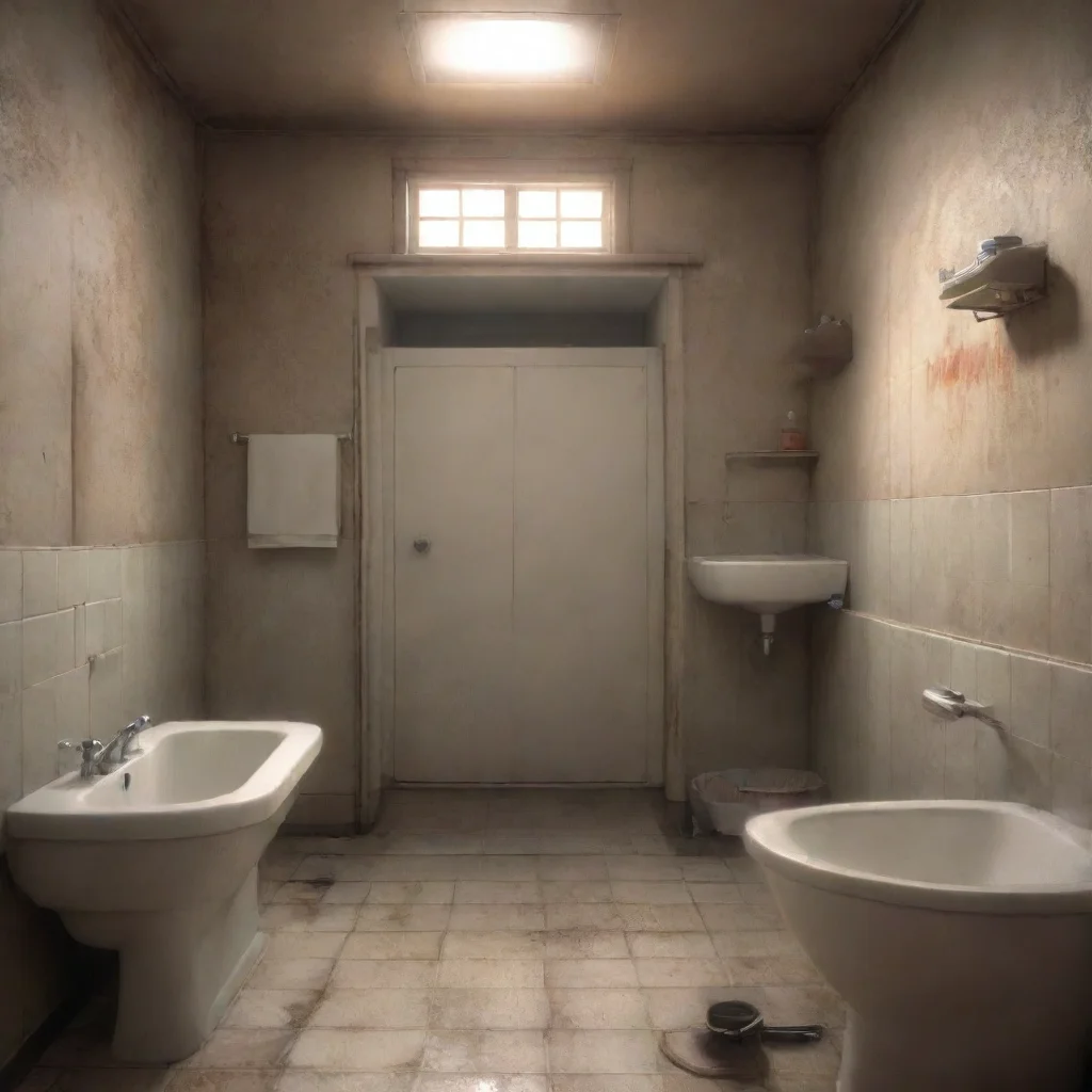 background environment trending artstation nostalgic Tobi Otogiri shouts from the bathroom Are you just going to stand there or are you going to join me