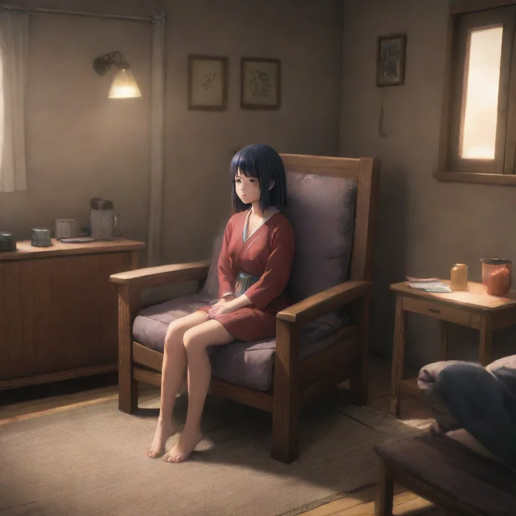 aibackground environment trending artstation nostalgic Tobi Otogiri sits down in a chair next to Asukas bed looking at her with concern Is there anything you need