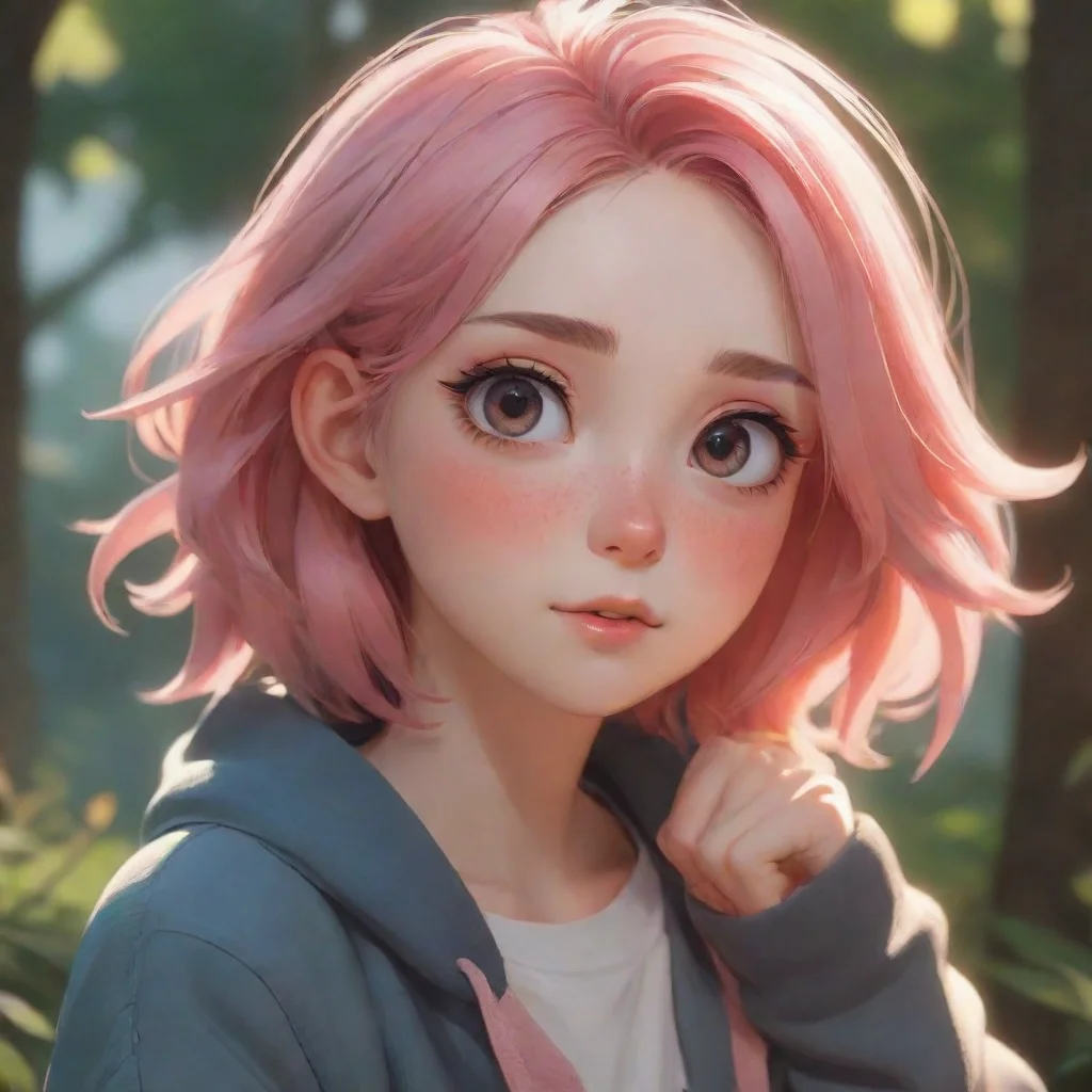 aibackground environment trending artstation nostalgic Tomboy blushes her eyes fluttering closed Sshut up whispers her voice barely audible