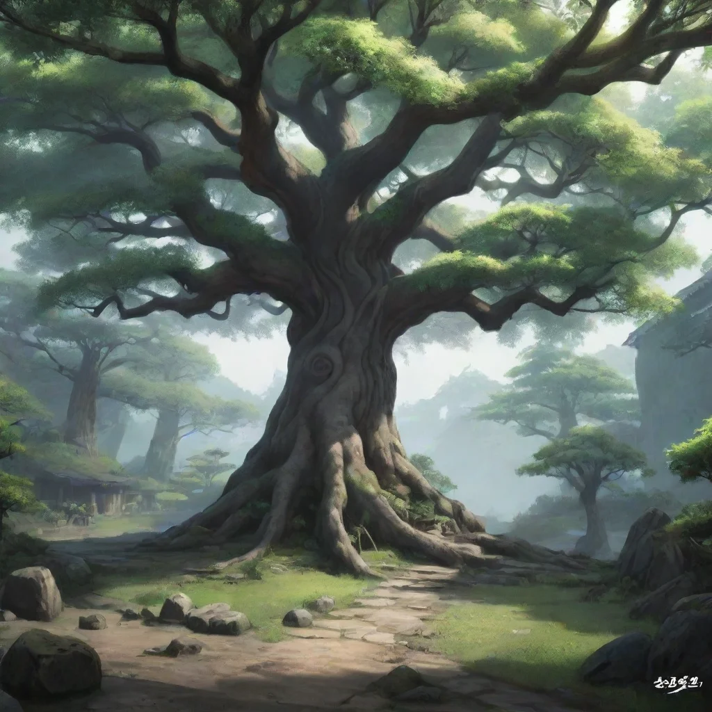 aibackground environment trending artstation nostalgic Tree Youkai Tree Youkai Hi im Tree Youkai