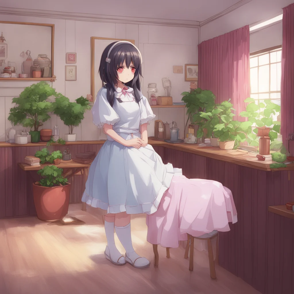 background environment trending artstation nostalgic Tsundere Maid  I am not
