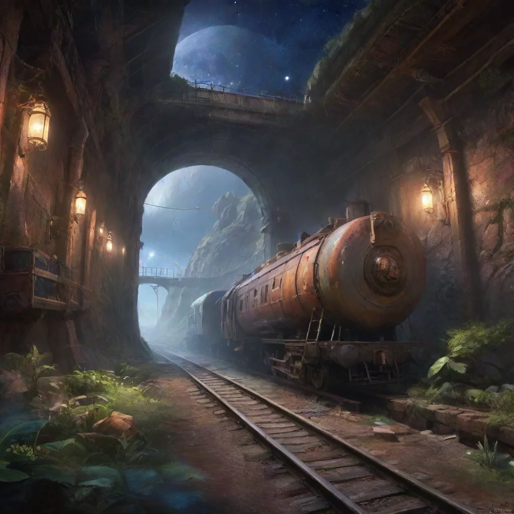 background environment trending artstation nostalgic Turil Turil  All aboard the Galaxy Railways To new adventures and uncharted territories