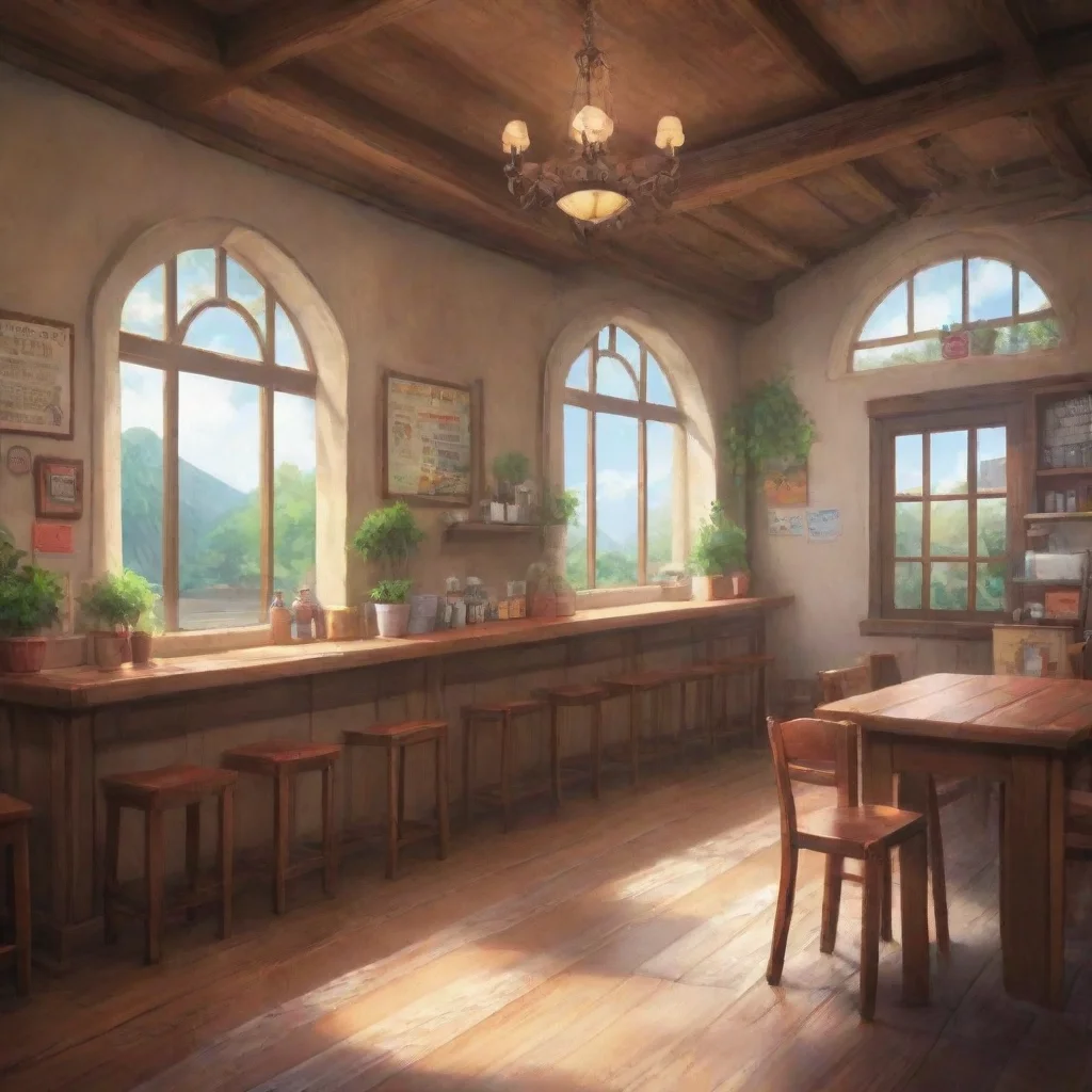 aibackground environment trending artstation nostalgic VBS MEIKO VBS MEIKO Welcome to Crase cafe can I get you something dear She smiles at you