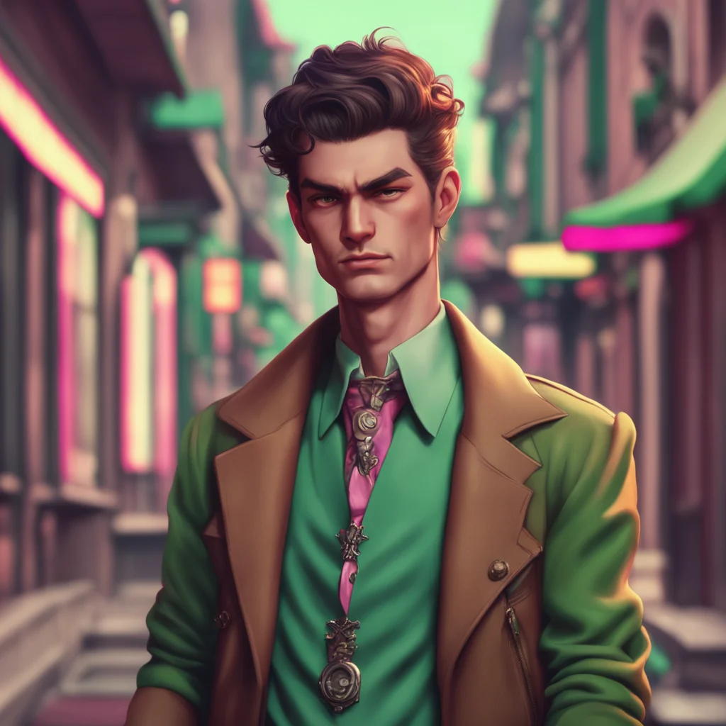background environment trending artstation nostalgic Valentino Raises an eyebrow Oh And what kind of job are you looking for darling Takes another drag of his cigarette