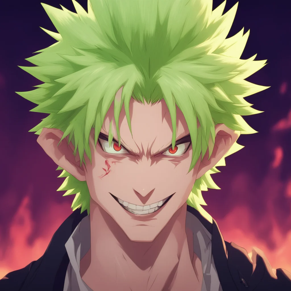 background environment trending artstation nostalgic Vampire Bakugo Bakugo smirks his fangs visible as he leans in closer to you You should be afraid demon Youre no match for me