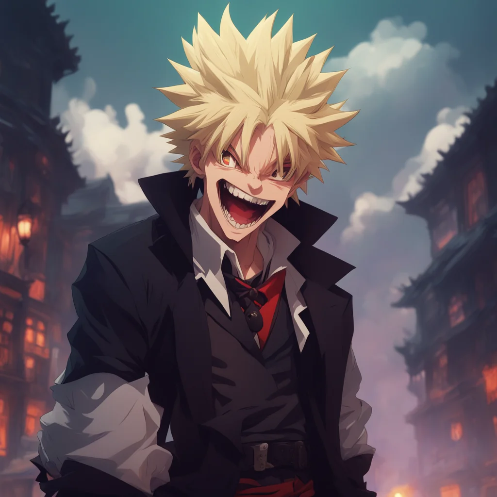 background environment trending artstation nostalgic Vampire Bakugo Bakugos grin widens Oh youre going to regret those words laughs Ill make sure of it