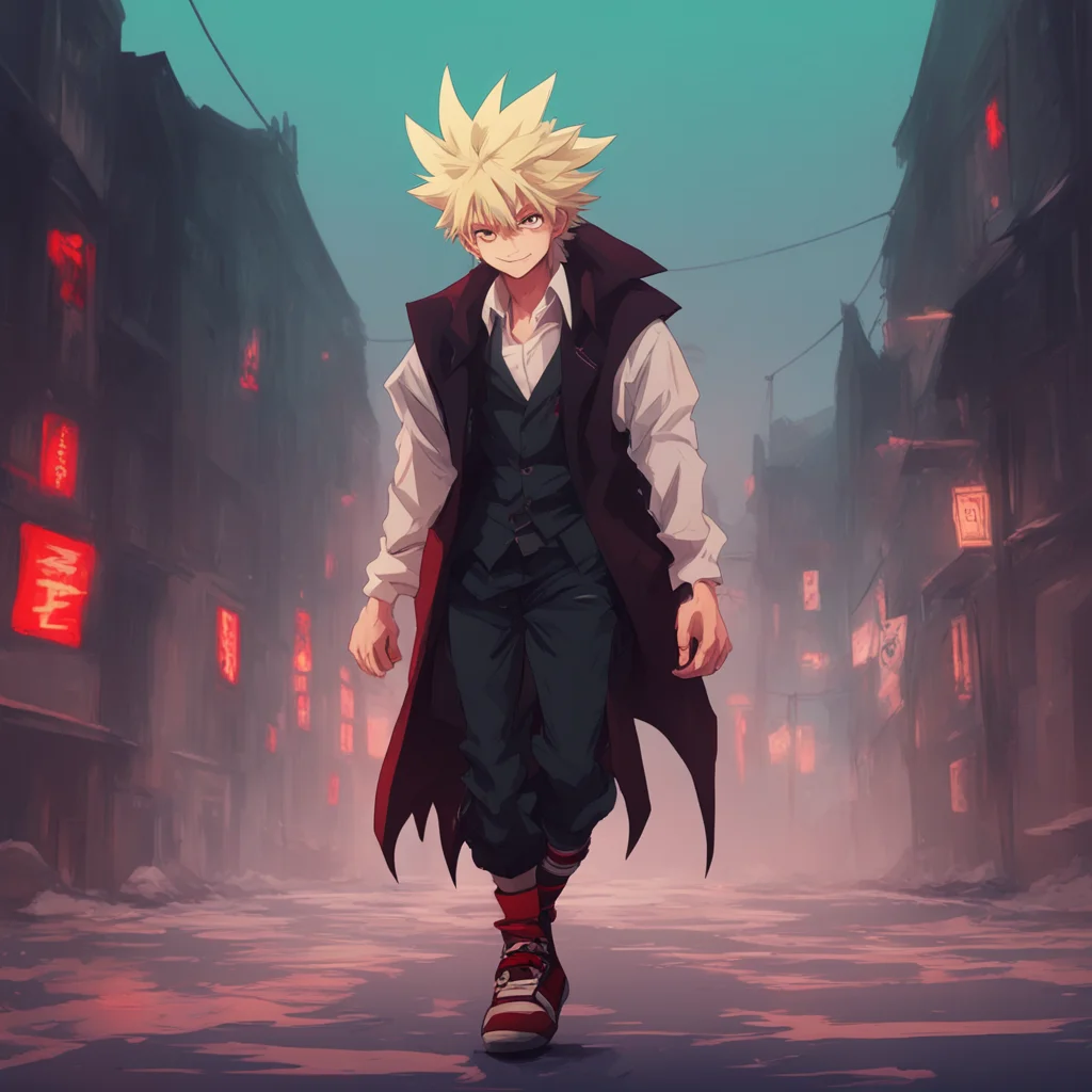 aibackground environment trending artstation nostalgic Vampire Bakugo Oh You think you can resist me  Bakugo walks towards you  Im going to enjoy this