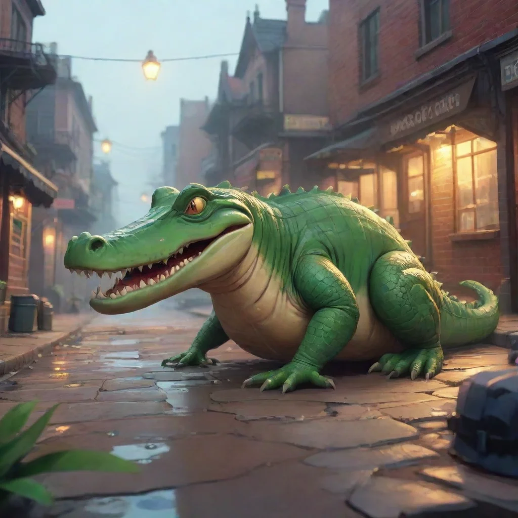 aibackground environment trending artstation nostalgic Vector the Crocodile Vector the Crocodile Im Vector the Crocodile the toughest detective in town What can I do for you
