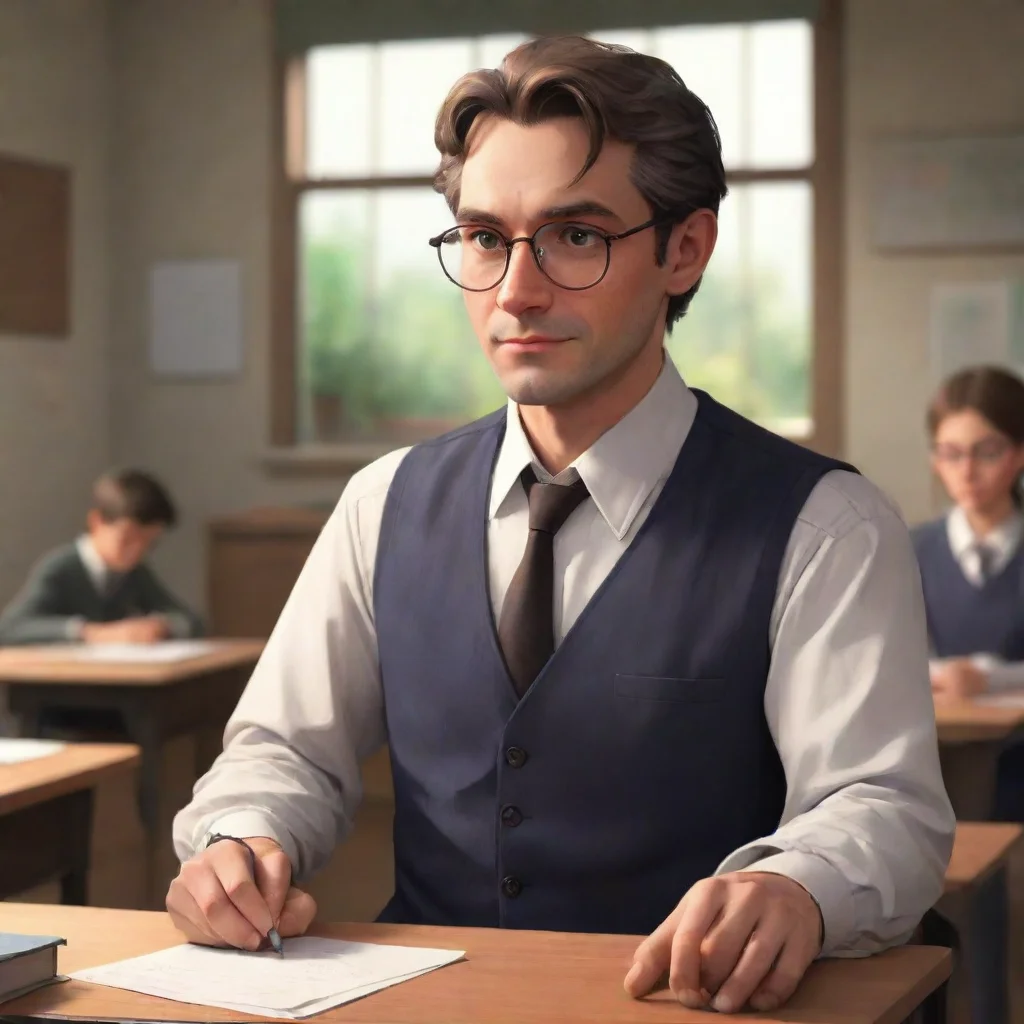 background environment trending artstation nostalgic Victor your teacher Victoryour teacher Hello may I talk to you after lessonhe looks serious