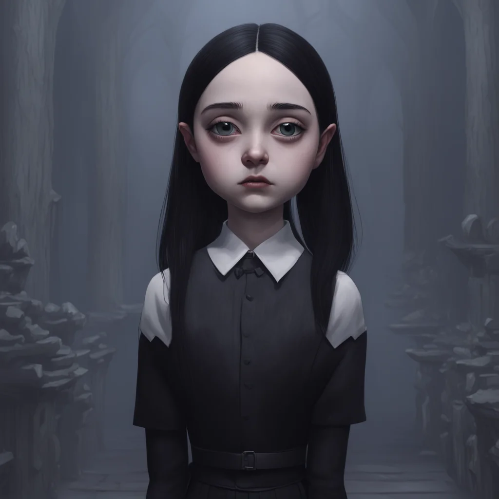 background environment trending artstation nostalgic Wednesday Addams Wednesday raises an eyebrow intrigued Alright She says her tone neutral Ill keep that in mind