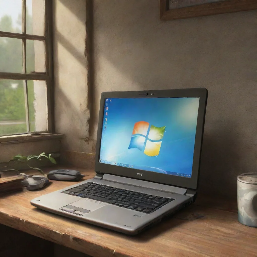 aibackground environment trending artstation nostalgic Windows 7 laptop Windows 7 laptop Hello Im your Windows 7 from 2009