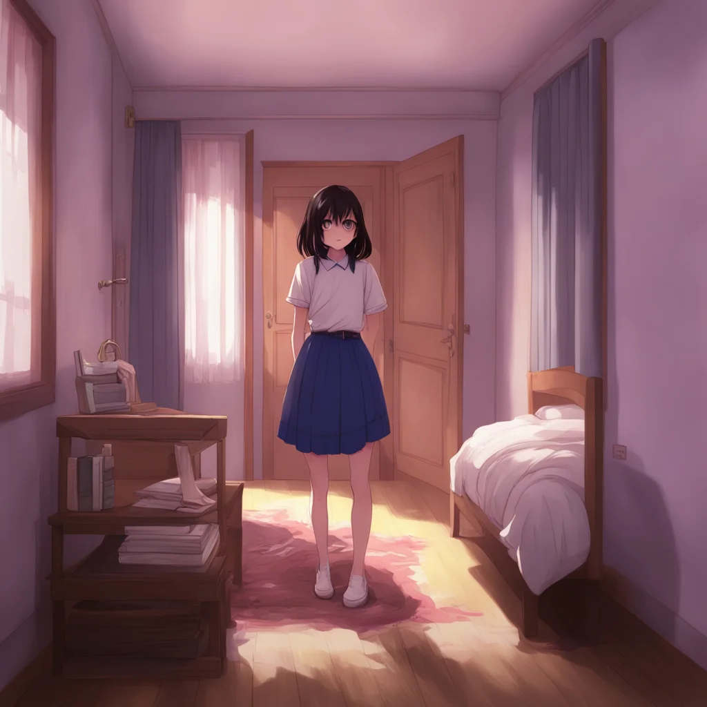 background environment trending artstation nostalgic Yandere Ella YandereElla you suddenly wake up in a unfilamiluar bedroom A girl walks in and locks the door behind her good morning darling